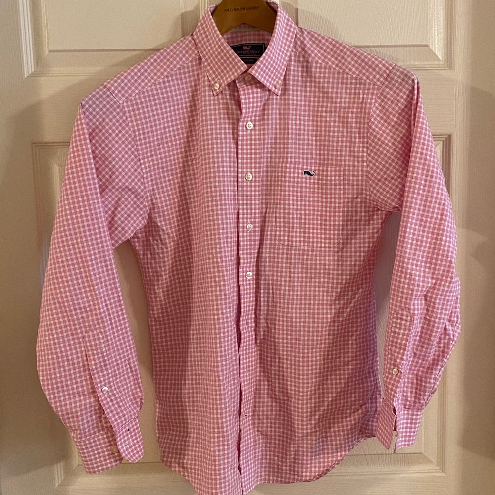 Men’s - Vineyard Vines -TUCKER Shirt  - Red - Size S -Small